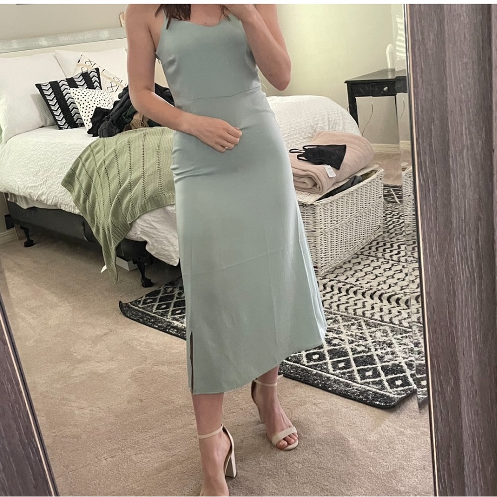 Studio 19 Light / Mint Green Midi Dress - Size Small